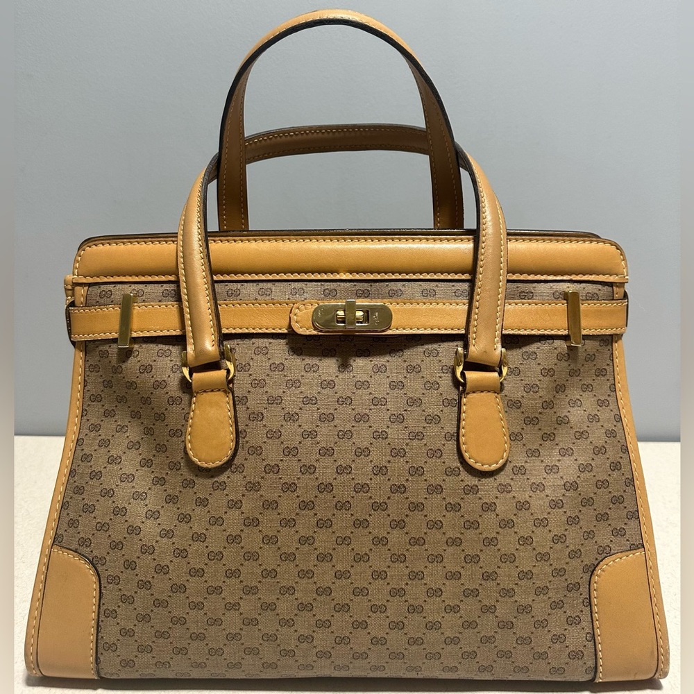 Gucci Vintage Micro GG Monogram Handbag